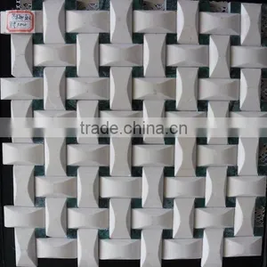 White Mosaic Tile thumbnail-1