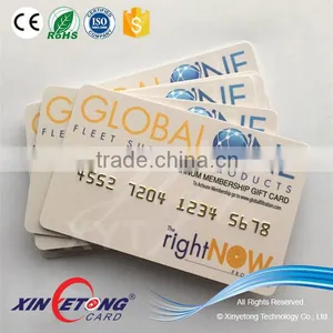 85.5X54mm ISO Standard Size PVC Business Card With Embossing Number thumbnail-1