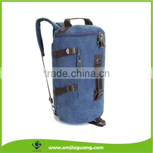 Unisex Canvas Multi-purpose Sport Bag, Barrel Backpack, Double Zipper Daypack thumbnail-2