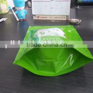 Resealable Stand up Plastic Green Tea Bag thumbnail-2