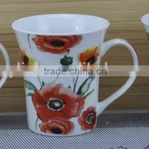 11OZ Sweet Heart Love Design Full Decal Print Tea Cups, Shiny Surface Porcelain Mug, KL5035-11022 thumbnail-2