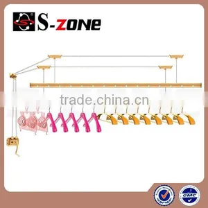 Decorative Lifting Clothes Drying Airer With Plastic Hanger thumbnail-4