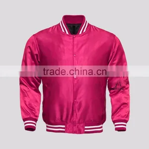 Custom Made Mens Varsity Satin Bomber Baseball Jacket thumbnail-1