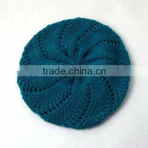 Beautifully Crochet Beret Hats for Girls thumbnail-1