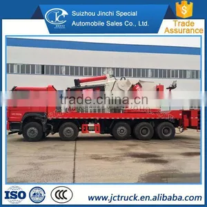 Diesel Engine Type and Turbocharger Type The 420HP Howo 8x4 Heavy Lorry Crane Truck Lowest Factory Price thumbnail-1