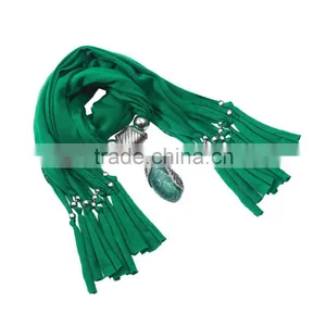 2016 New Design Metal Heart Shaped Pendant Scarf thumbnail-4