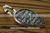 Silver 925 Russian Orthodox Icon Pendant. Burnished Silver thumbnail-4