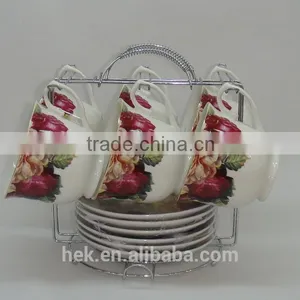 Personalized New Design Coffee Tea Mug ,porcelain Cup and Saucer thumbnail-1