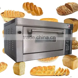 CE Western-style Bread Pizza Baking Oven With Steam, Microcomputer Control Electric Bakery Oven With Ceramic Stone thumbnail-1