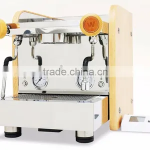 Espresso Dual Boiler Coffee Maker Brew Machine Pressure Variable by Controller 3 PID Wood Design thumbnail-1