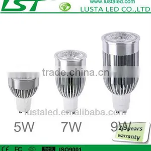 Anti-glare Les Design, Bridgelux 45mil Chips 90-100lm/W, Spotlight COB LED Bulb GU10 thumbnail-1