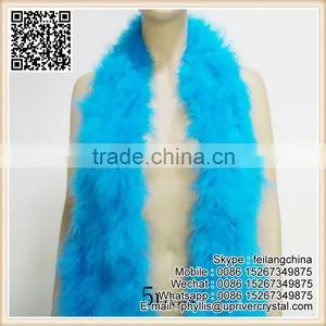 Factory Sale Select Prime Dyed Rainbow Fluffy Feather Boa thumbnail-3