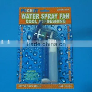 Water Mist Fan Type MIST SPRAY FAN Cool Refreshing Hand Held Portable NEW Sealed Purple Hand Held thumbnail-4