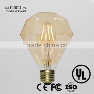 Gold Cover Diamond Decorative Led Filament Light E26 E27 Dimmable Vintage Led Bulb thumbnail-5
