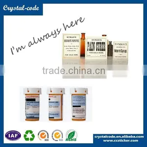 Shrink Sleeve Hot Stamping Composition Vial Label thumbnail-1