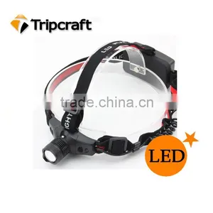 18650 Headlamp 5W 300Lm Q5 LED HeadLight 3Mode Waterproof Headlamp ZOOMABLE Hiking Headlight thumbnail-1