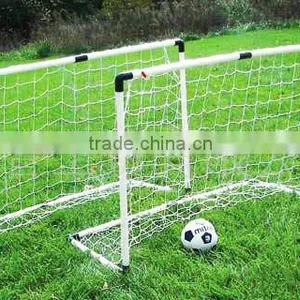 W2m*H1.45m*D100mm White Polyester Knotless Rebound Soccer Goal Net, 4 Inches Mesh With 420D Oxford Fabric Binding thumbnail-2