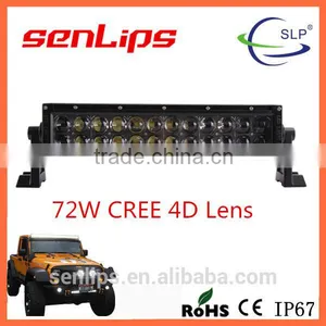 4D Lens 12inch 72W Led Light Bar Coated Offroad 4X4 Led Light Bars thumbnail-1
