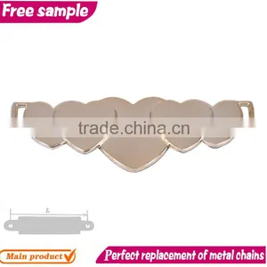 Strip With Heart Design TPU Decorative Slipper Buckle Chain thumbnail-1