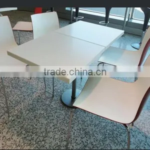 Customized Design Soid Surface Offee Table Tops/ Artificial Marble Stone Restaurant Dinning Table thumbnail-1