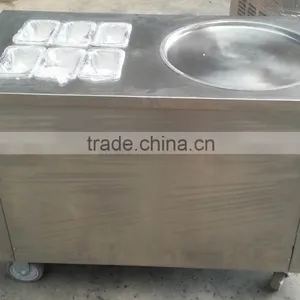 Flat Pan Fried Ice Cream Machine Fried Ice Cream Roll Machine Thailand Fry Ice Cream Machine thumbnail-3