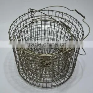 WIRE STORAGE BASKETS S/3 in RUSTIC FINISH thumbnail-4