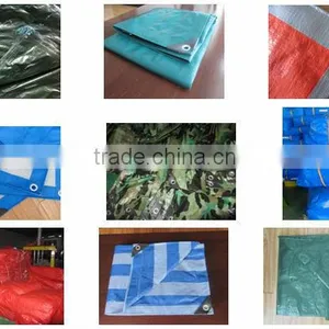Waterproof HDPE Tarpaulin Covers With Reinforced Corners and Grommets thumbnail-1