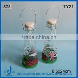 500ml Bulk Milk Glass Bottle With Ceramic Clip Lid thumbnail-1