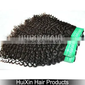 Grade 6a Peruvian Kinky Curly Wave Hair Weave for Black Woman thumbnail-1