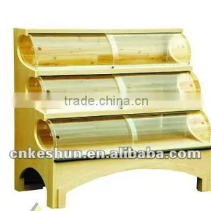 Wooden Bread Shelf For Supermarket thumbnail-1