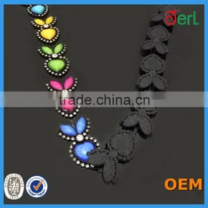 Fancy Multicolor Rhinestone Brass Cup Chain for Garment Accessories thumbnail-2