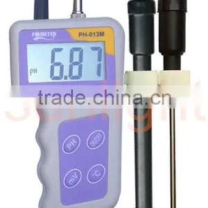 Portable pH Meter, PH, mV and Temperature 3 in 1 Meter, ATC, PH-013M thumbnail-1
