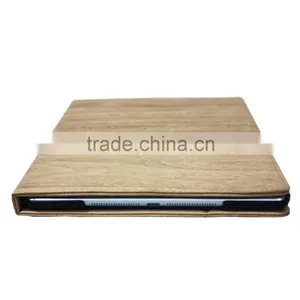 Wood Grain Leather Cases for Apple IPad Air 2 Stand Tablet Case thumbnail-6