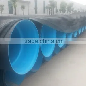 Blue Black Corrugated Plastic Drainage Pipe thumbnail-2
