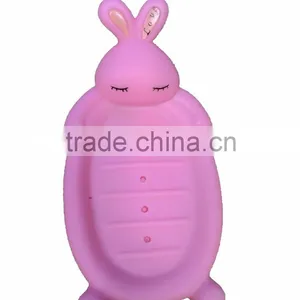 Pink Rabbit Soap Holder ,Custom Plastic Bath Toys thumbnail-1