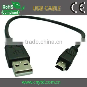 USB 2.0 Data Line Usb Charging Cable a Male to Mini 5p Connector thumbnail-1