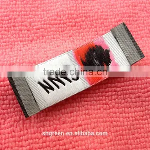 Flower Logo Woven/weaving Neck Label With End Fold thumbnail-3