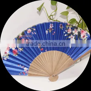 High Quality Bamboo Silk Fan Craft Fan Lady Hand Fan thumbnail-1