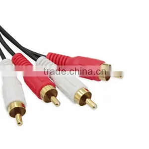 High Quality 2RCA/M-2RCA/M Gold Plated RCA Cable 1.5m 5F thumbnail-1