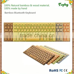 Mini Bamboo Bluetooth Keyboard in Colorful for Phones/ipad/pc/android, Bluetooth 3.0 Mini Style thumbnail-4