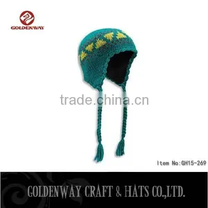 Wholesale Comfortable Embroidery Black Pom Beanie, Custom Beanie Hat, Knit Beanie thumbnail-1