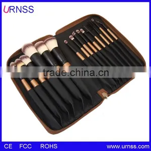 Hotsale Cosmetic Facial 24 Pcs Makeup Brush Set With Black Leather Case thumbnail-6