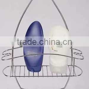 2 Tiers Wave-shape Bathroom Hanging Wire Rack thumbnail-2