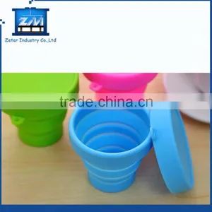 High Quality Colorful Foldable Silicone Cup thumbnail-3