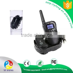 Waterproof Rechargeable LCD Electronic Shock Remote Dog Training Collar thumbnail-1