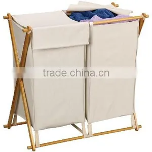 Promotional Wicker Laundry Basket Stand thumbnail-1
