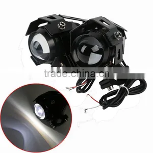 2 X U5 125W LED Spot Fog Head Lamp For Motorcycle Car Bicycle Boat Truck thumbnail-1