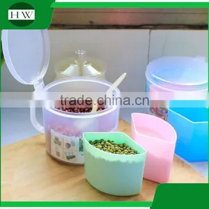 Kitchen Accessories Plastic Seasoning Pot Condiment Container Spice Pots Box Tin Bottle Jar With Spoon thumbnail-2