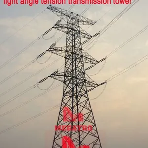 MEGATRO 220kV 2E6 SJ1 Double Circuit Light Angle Tension Transmission Tower thumbnail-2
