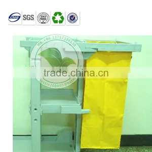 Custom Economic Yellow Vinyl Cleaning Trolley Rubbish Bag thumbnail-1